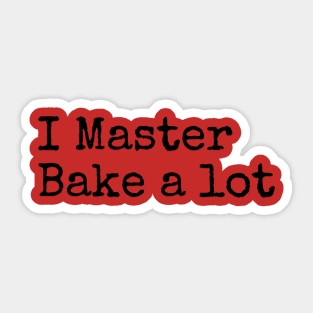 Master baker Sticker